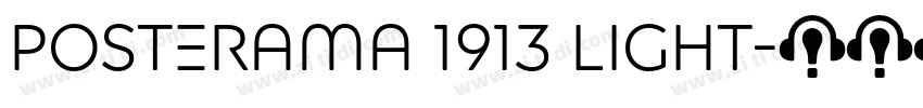 Posterama 1913 Light字体转换
